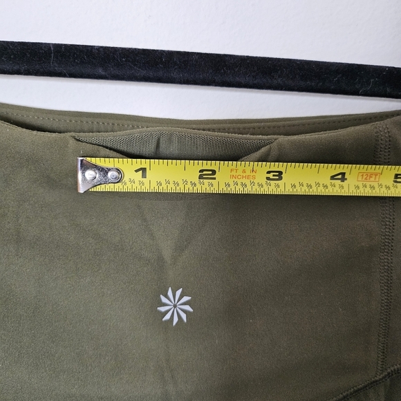 VGUC Athleta Elation Straight Leg Pants Olive Green Small - Picture 7 of 15